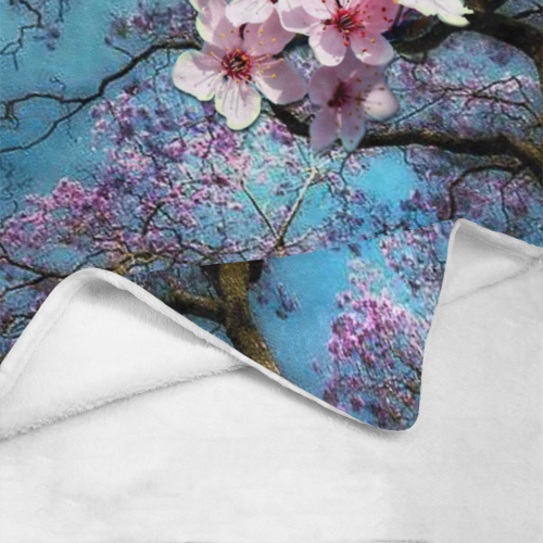 Cherry blossomL Ultra-Soft Micro Fleece Blanket 60"x80"