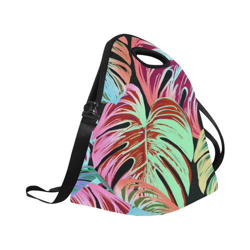 Pretty Leaves A by JamColors Neoprene Lunch Bag/Large (Model 1669)