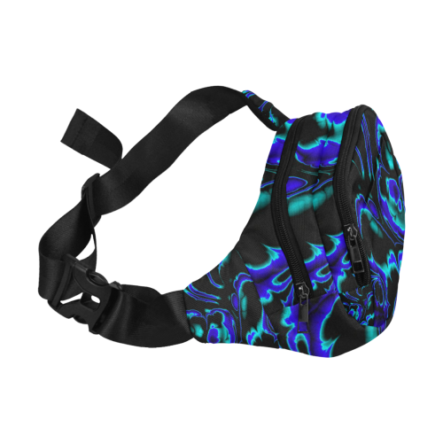 glowing fractal C by JamColors Fanny Pack/Small (Model 1677)