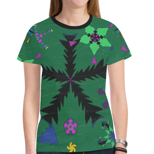 Abstract #10 S 2020 New All Over Print T-shirt for Women (Model T45)