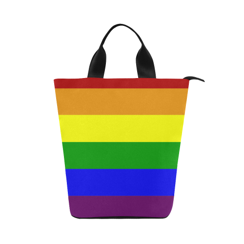 Rainbow Flag Nylon Lunch Tote Bag (Model 1670)