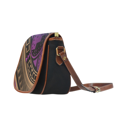 Horse War Shield (Purple) Saddle Bag/Small (Model 1649)(Flap Customization)