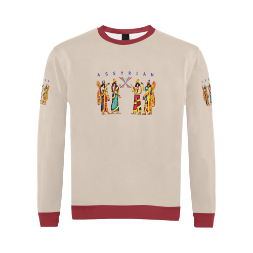 Assyrian Anunnaki All Over Print Crewneck Sweatshirt for Men/Large (Model H18)