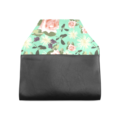 floral rose clutch Clutch Bag (Model 1630)