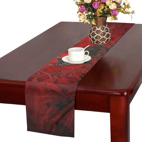 Funny angry cat Table Runner 14x72 inch