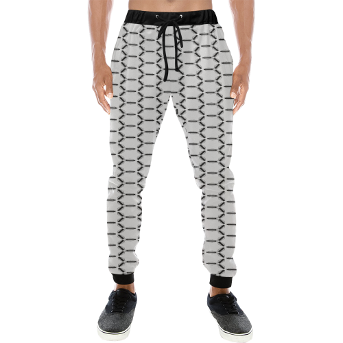 geometric blocks Men's All Over Print Sweatpants/Large Size (Model L11)
