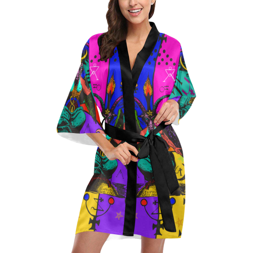 Awesome Baphomet Popart Kimono Robe