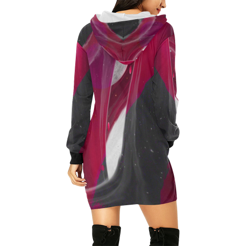 2560x1600 1 All Over Print Hoodie Mini Dress (Model H27)