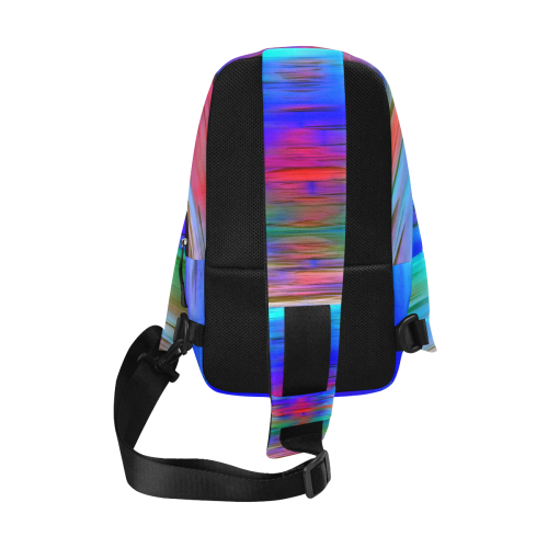 noisy gradient 1 by JamColors Chest Bag (Model 1678)