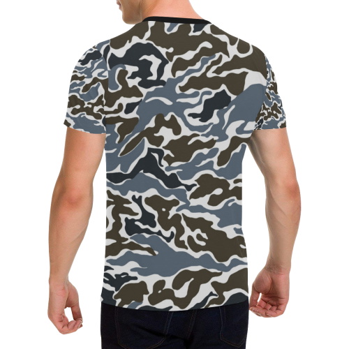 camouflage-91 Men's All Over Print T-Shirt with Chest Pocket (Model T56)