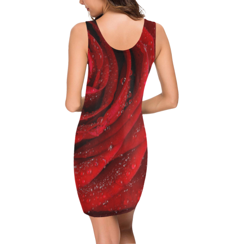 Red rosa Medea Vest Dress (Model D06)