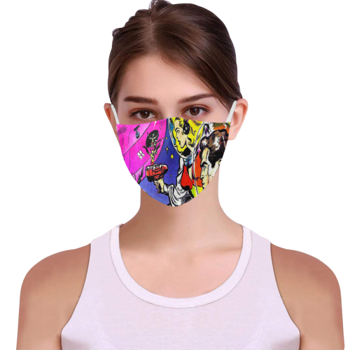 Battle in Space 2 3D Mouth Mask with Drawstring (30 Filters Included) (Model M04) (Non-medical Products)