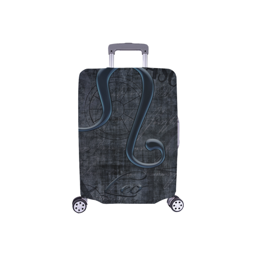 Astrology Zodiac Sign Leo in Grunge Style Luggage Cover/Small 18"-21"