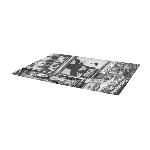 Times Square II Special Edition III (B&W) Area Rug 9'6''x3'3''