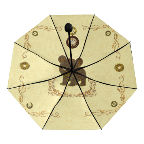 Steampunk Teddybear Anti-UV Foldable Umbrella (Underside Printing) (U07)