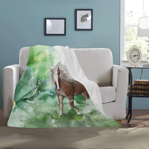 Horse in a fantasy world Ultra-Soft Micro Fleece Blanket 40"x50"
