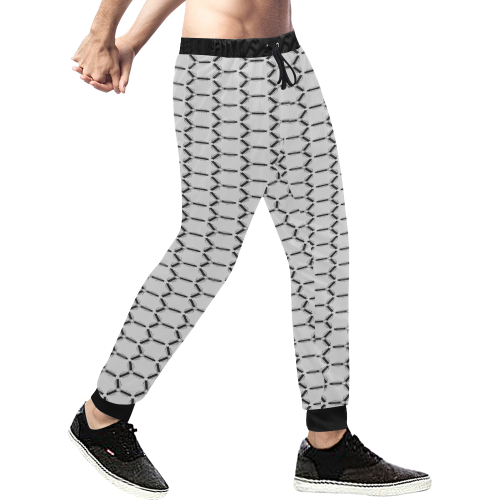 geometric blocks Men's All Over Print Sweatpants/Large Size (Model L11)
