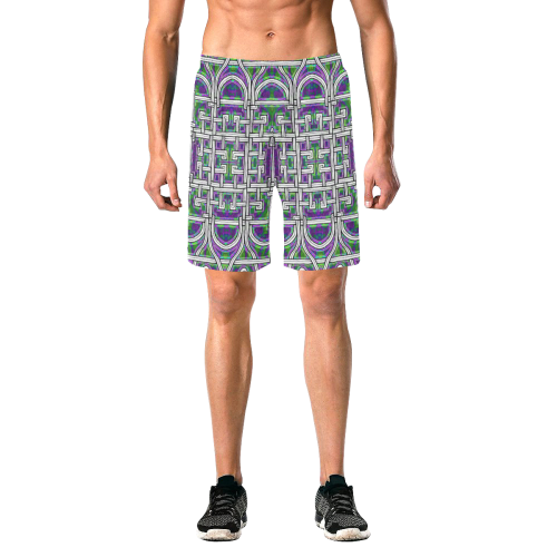 Maize Men's All Over Print Elastic Beach Shorts (Model L20)