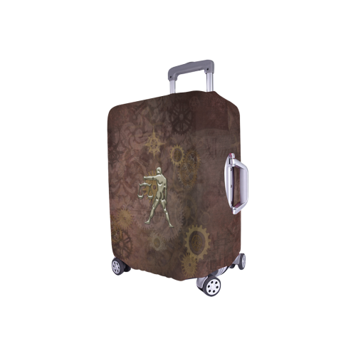 Steampunk Zodiac Libra Luggage Cover/Small 18"-21"