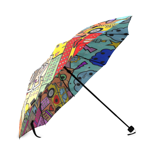New York Pop by Nico Bielow Foldable Umbrella (Model U01)