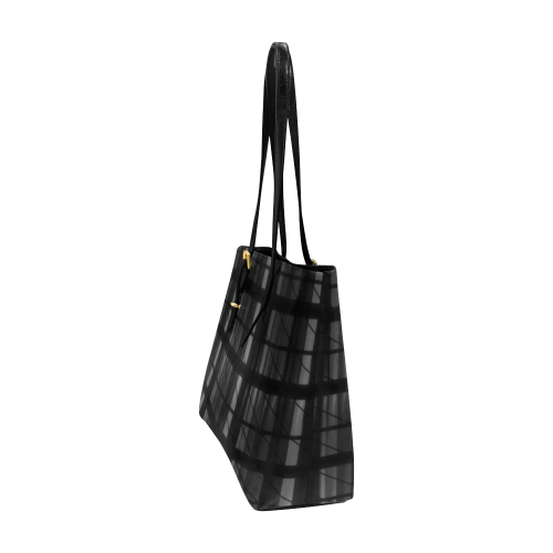 Black & White Euramerican Tote Bag/Large (Model 1656)