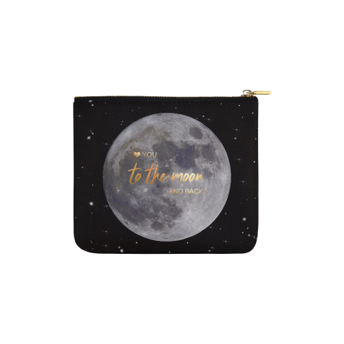 TO THE MOON AND BACK Carry-All Pouch 6''x5''