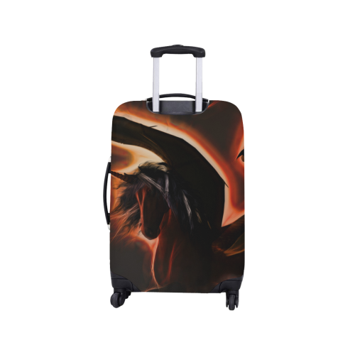 Awesmoe dark unicorn Luggage Cover/Small 18"-21"