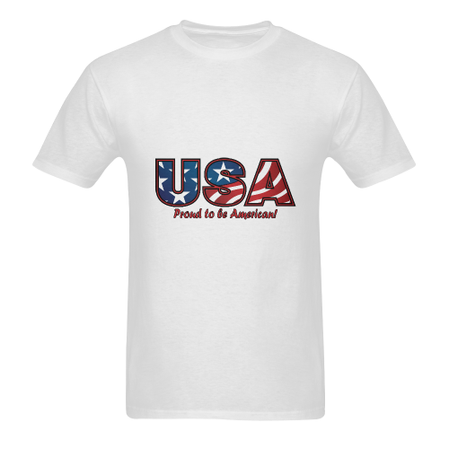 American Pride Men's T-Shirt in USA Size (Two Sides Printing)