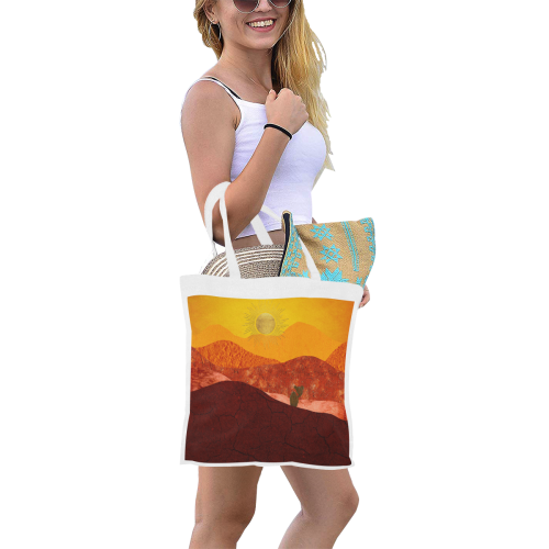 In The Desert Canvas Tote Bag/Small (Model 1700)