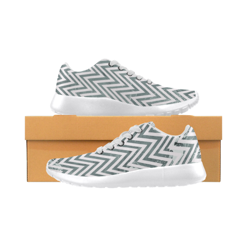 Design shoes zig-zag Elements with white Women’s Running Shoes (Model 020)