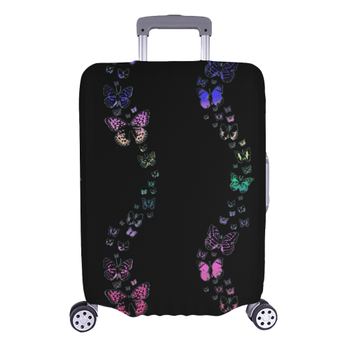 Rainbow Butterflies Luggage Cover/Large 26"-28"