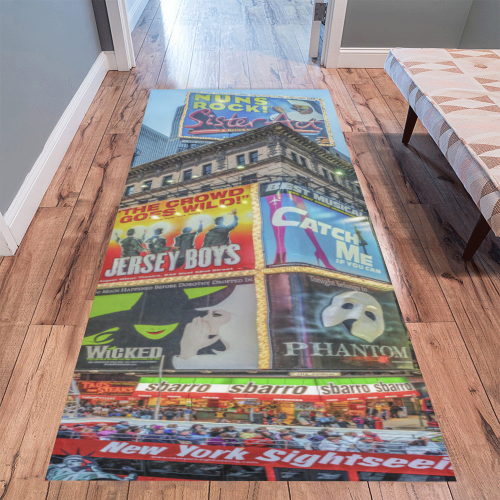 Times Square II (vertical) Area Rug 9'6''x3'3''