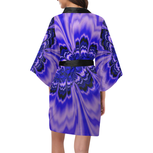 amazing Fractal 43 blue by JamColors Kimono Robe