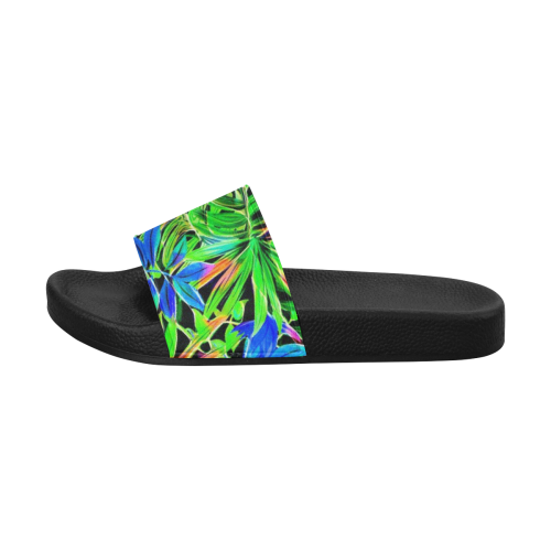Pretty Leaves 4C by JamColors Women's Slide Sandals (Model 057)