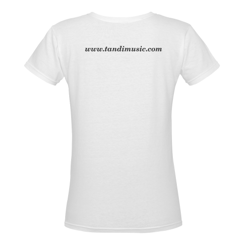 MyNaturalis Tee for women White Women's Deep V-neck T-shirt (Model T19)