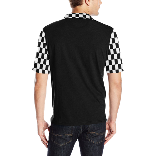 Ska Rude Boy Checked and Black by ArtformDesigns Men's All Over Print Polo Shirt (Model T55)