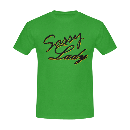 SL: B/Green Men's T-Shirt in USA Size (Front Printing Only)