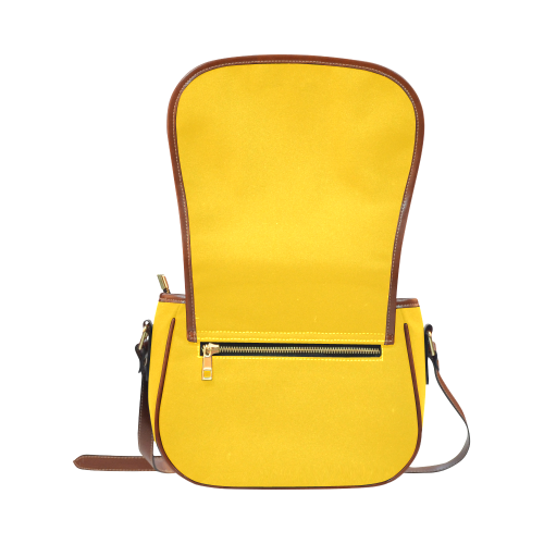 basic yellow solid color Saddle Bag/Large (Model 1649)