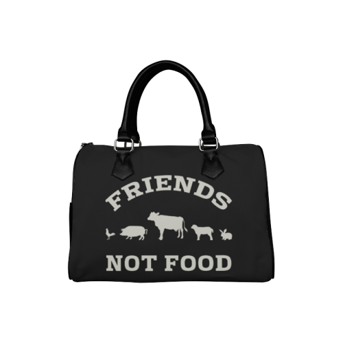 Friends Not Food (Go Vegan) Boston Handbag (Model 1621)