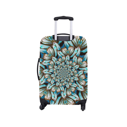 Flower Power Swirls Luggage Cover/Small 18"-21"