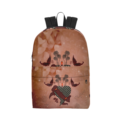 Heart with butterflies Unisex Classic Backpack (Model 1673)