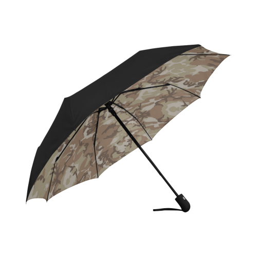 Woodland Desert Brown Camouflage Anti-UV Auto-Foldable Umbrella (Underside Printing) (U06)