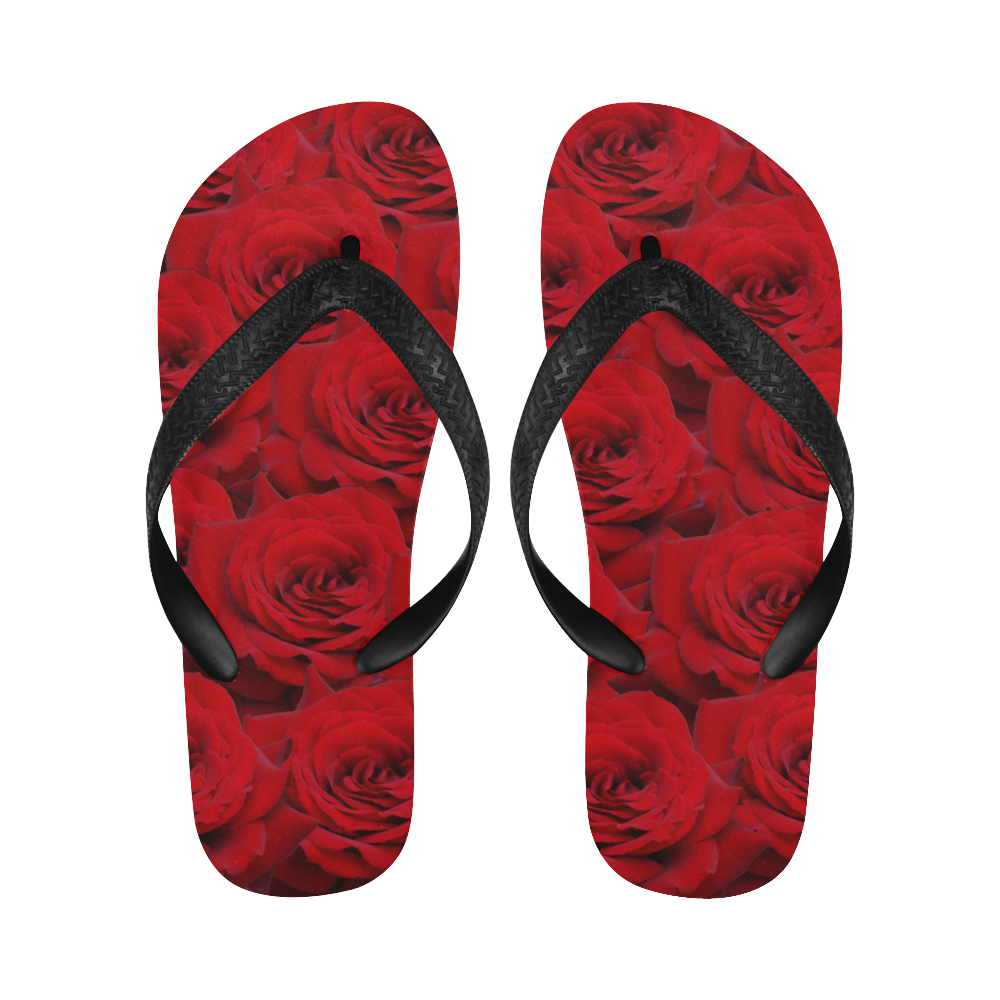 rose flip flops