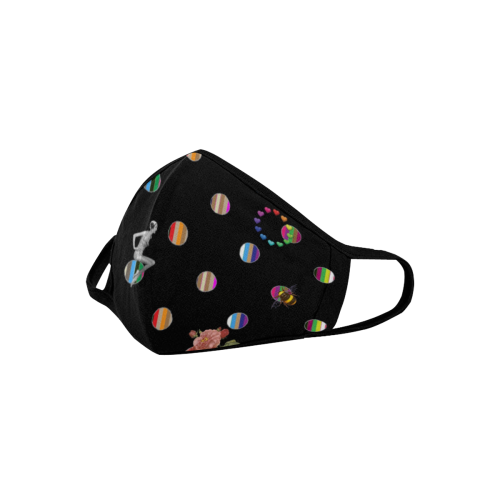 Rainbow Polka Mouth Mask