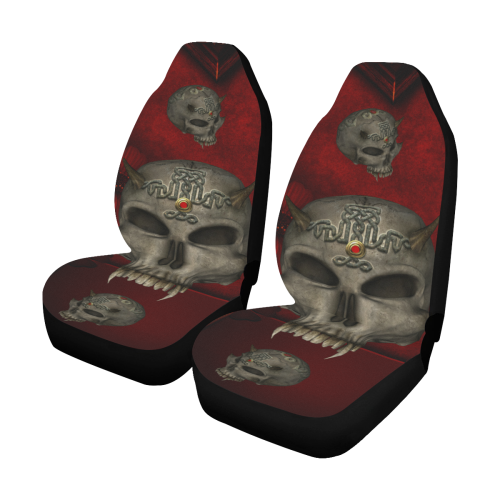 Skull with celtic knot Car Seat Covers (Set of 2)