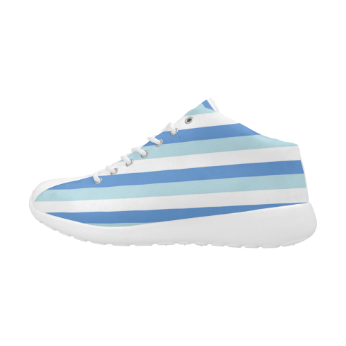 Blue Stripes Women's Basketball Training Shoes (Model 47502)
