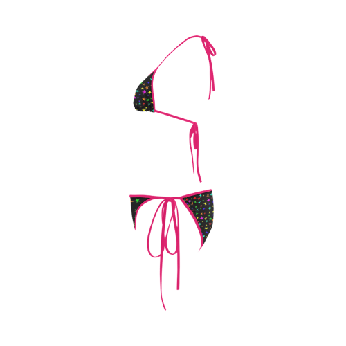 Starry Bright + Pink Strings Custom Bikini Swimsuit
