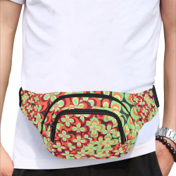 zappwaits flower 5 Fanny Pack/Small (Model 1677)