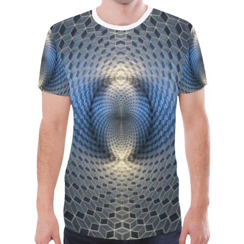 opt Illusion New All Over Print T-shirt for Men/Large Size (Model T45)