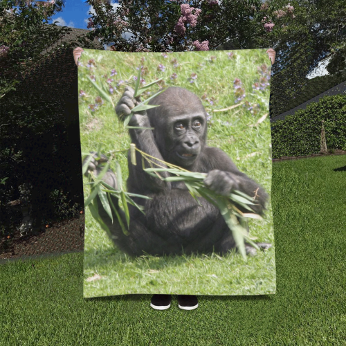 Lovely Gorilla Baby Quilt 40"x50"